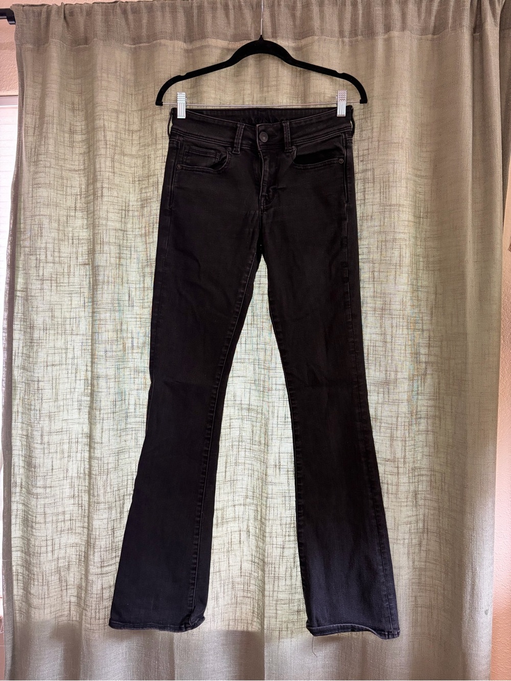 American Eagle Outfitters Black Wide-Leg Jeans
